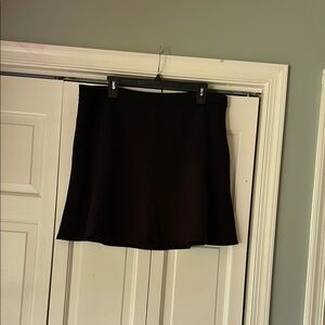 NWT LOFT Black Flounce Mini Skirt for Cocktail